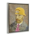 thumbnail image 4 of Van Gogh in Yellow hat Gray Framed Floater Canvas Wall Art, design by Masters Redux, 4 of 10