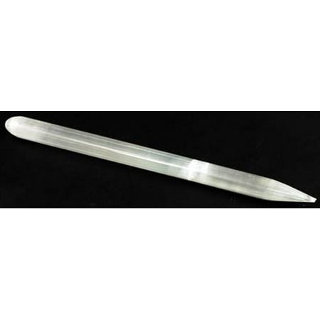 Party Games Accessories Halloween Séance Spell Casting Mental Clarity Channel Energies White Selenite Wand 5