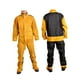 thumbnail image 1 of Chaqueta de soldador, traje de pantalón, suministros de taller, equipo de protección, amarillo, 1 of 9