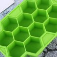 thumbnail image 5 of 2Pcs 12 Grids Honeycomb Shape Ice Making Mold Kitchen Ice Box Mold Portable Ice Maker Grid with Lid (Green), 5 of 5