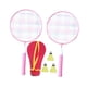 thumbnail image 2 of Juego de bádminton y tenis para niños, raquetas de tenis con bolsa de transporte, raqueta de bádminton, raqueta de tenis para juegos de parque al aire Rosa, 2 of 8