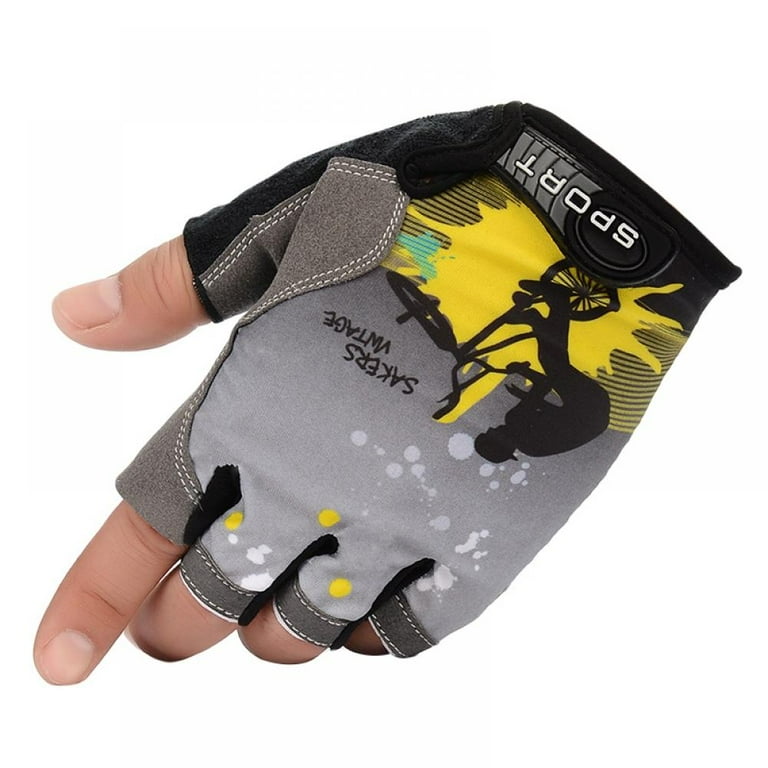 Mountain Bike Gloves for Men Women Full Palm Protection Cycling Gloves Biking Gloves Fingerless Bicycle Gloves Non Slip Cycle Gloves Men Half