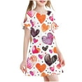 thumbnail image 1 of RXIRUCGD 2025 Vêtements d'Été pour Enfants 3-12 Ans Mode pour Enfants Pyjama Imprimé de Rêve Nuisette Mi-Mollet, 1 of 4