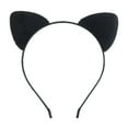 thumbnail image 1 of LOVINSHOW Diadema de gato peluda negra con orejas de gato, accesorios para disfraz, 1 of 5