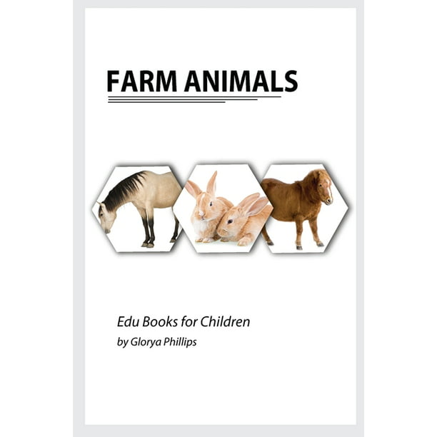 Edu Books for Children: Farm Animals : Montessori real Farm Animals book,  bits of intelligence for baby and toddler, children's book, learning  resources (Paperback) 