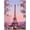 Blossoming Paris Artwork, variant on Pink Blossoming Paris Street Eiffel Tower Ronmance Living Room Wall Art Landscape Canvas Print for Home Decor Framed Blossoming Paris Artwork Girl Bedroom Decorations 12x16inch