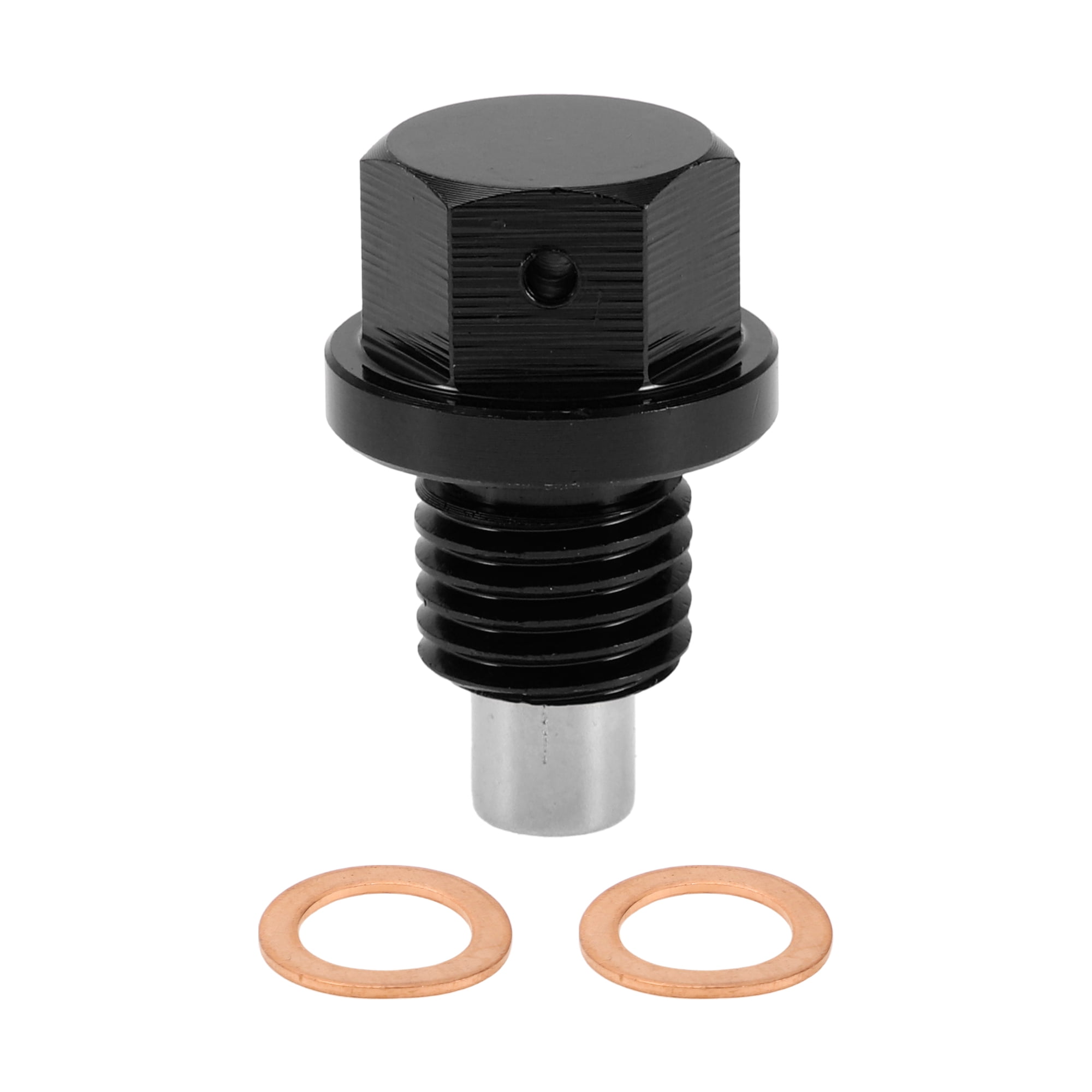 REPAIROCK 2 Pack M18x1.5 Magnetic Oil Drain Plug - Aluminum Alloy Sump Bolt With Washer (Red)