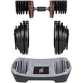thumbnail image 4 of NZG PowerDyne 55lbs Adjustable Single Dumbbell Weight (Coal), 4 of 7