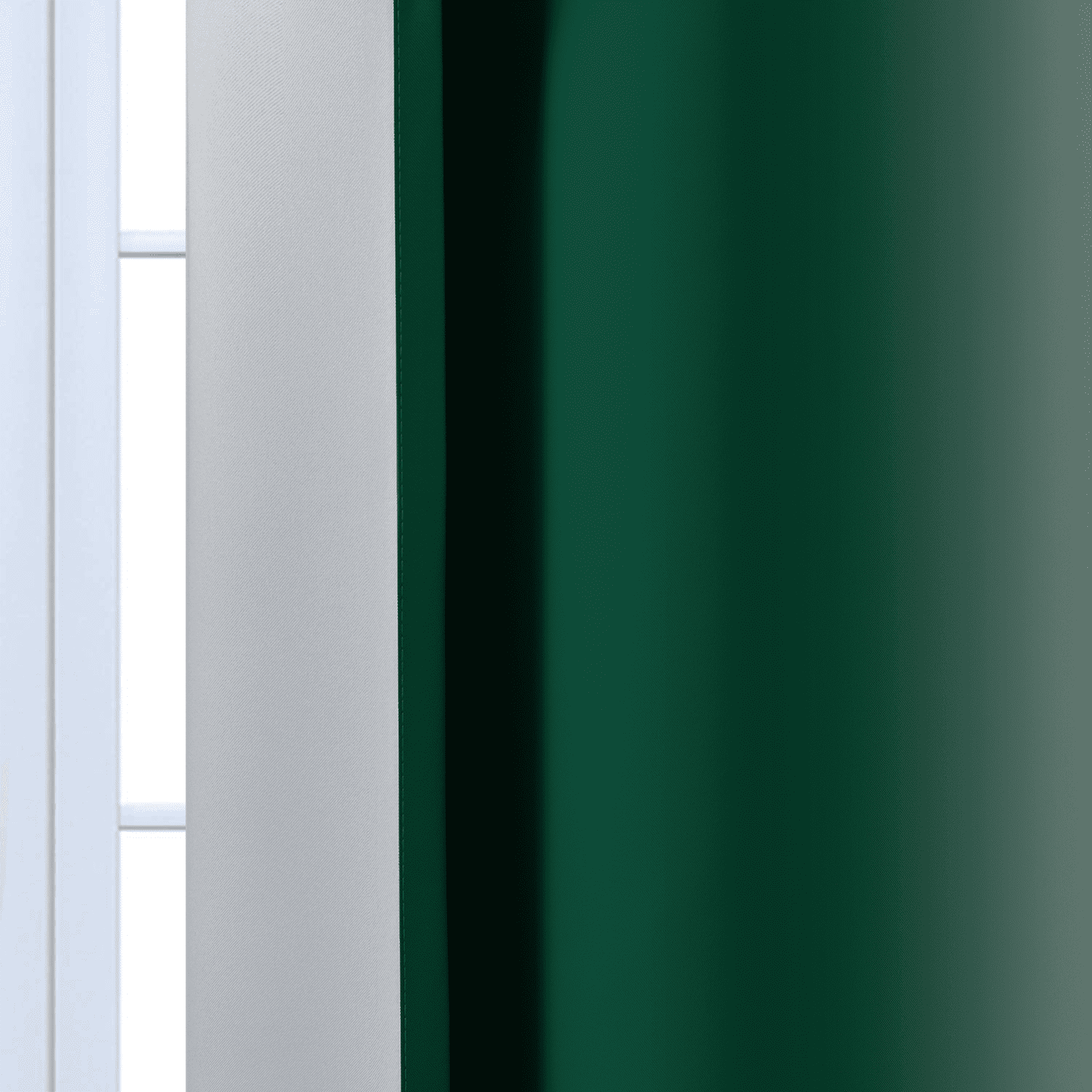 Yakamok Grommet Light Blocking Dark Green Ombre Curtains,Room Darkening Window Drapes for Bedroom/Living Room, 52x84 inches, 2 Panels