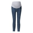 thumbnail image 2 of zttd pregnant woman jeans maternity pants trousers nursing prop belly legging, 2 of 9