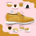 thumbnail image 3 of LIBERTYZENO Little & Big Boys Soft Velvet Casual Slip On Shoes Walking Boy Kids Shoes, Yellow, 3 of 7