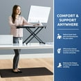 thumbnail image 4 of Kitchen Mat Cushioned Anti Fatigue Kitchen Rug 0.8inch Non Slip Standing Mat Comfort Floor Mats for Sink Office (17.3"x60",Grey), 4 of 7