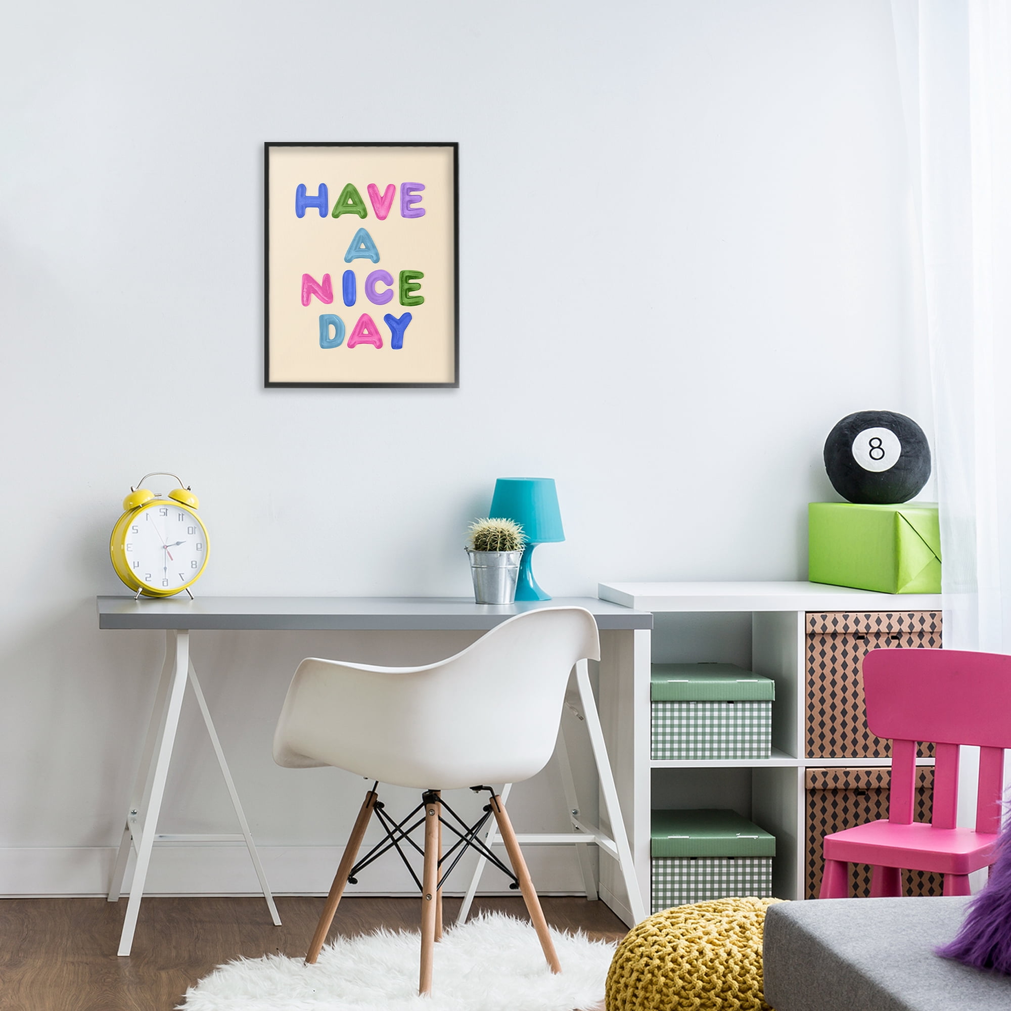 Stupell Industries Have a Nice Day Gummies Black Framed Giclee Art, design by LISH Creative