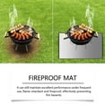 thumbnail image 5 of 40x40 inches Square Fire Pit Mat,4-Layer Fireproof Under Grill Mat Heat Insulated Indoor Fireplace Pad Protector for Deck,Patios,Grass,BBQ Smoker, Portable Reusable Oil-Proof and Waterproof(2PCS), 5 of 9