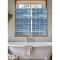 thumbnail image 4 of Blue Bathroom Window Curtain, Vintage Modern Abstract Art Ombre Light Filtering Coffee Kitchen Curtains, Bedroom Living Room Curtains 2 Panel 84"x54", 4 of 6