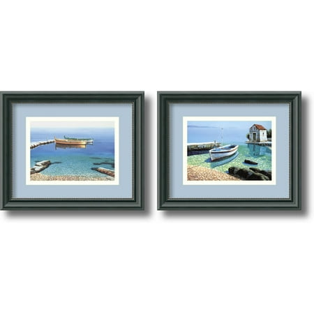 Amanti Art 'Peaceful Morning' by Frane Mlinar 2 Piece Framed Photographic Print Set (Set of 2)