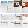 thumbnail image 3 of No Hook Shower Curtain with Built-in Rings - Orange Pumpkins Fall Washable Waterproof Fabric Bathroom Curtains for Hotel,Rentals, Stall 36 X 78 Inch , Rustic Maple Leaves Brown Farmhouse, 3 of 9