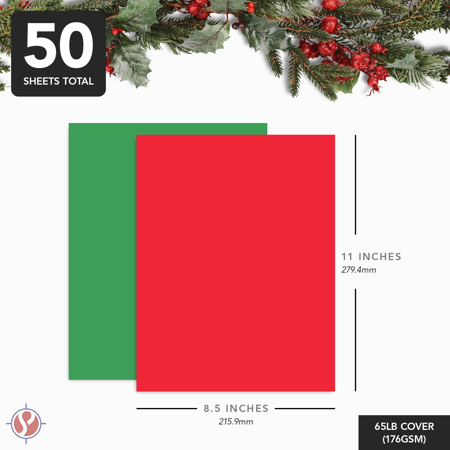  Red 8.5'' x 11''Cardstock Paper,250gsm/92bl Thick  Paper-25sheet Premium Red Construction Paper,Double Sided Printer Paper,for  Christmas Cards,Craft,Invitations,Scrapbook Supplie(Christmas Red) : Arts,  Crafts & Sewing