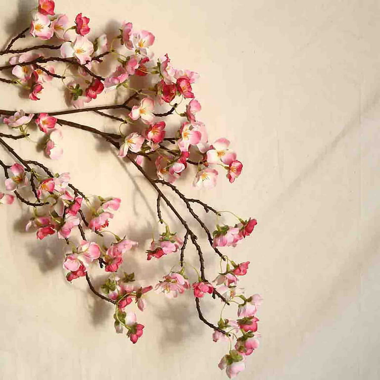 Artificial Faux Cherry Blossom Cherry Blossom Flower Branches For Wedding  And Home Decor Silk Spring Peach Bouquet With Fake Stems DHLkt From  Stamp2022, $3.56