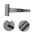 thumbnail image 4 of HEALEEP 6PCS Galvanized Hinges Black Iron Silent T Shape for Lightweight Table Use, 4 of 7