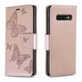 thumbnail image 4 of For Samsung Galaxy S10 Plus, Dteck Butterfly Patterned Cover PU Leather Magnetic Flip Card Slots Stand Wallet Protective Case With Hand Strap, pink, 4 of 4