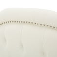 thumbnail image 5 of Kaarina Contemporary Tufted Fabric Full/Queen Headboard, Ivory and Black, 5 of 9