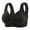 Black, variant on ,Women's Front Closure Support Bras Full Coverage No Underwire Push up Bra Wireless Comfort Soft Bralettes for Older Women Black 42