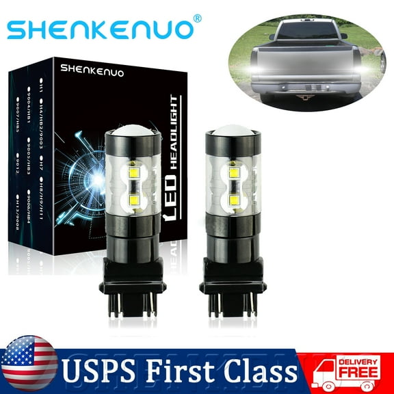 2X 3157 White LED Backup Tail Reverse Light Bulbs For GMC Sierra 1500 1999-2013