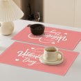 thumbnail image 3 of TUWABEII Cadeaux de la Saint-Valentin Sets de Table Isolants en Lin Imprimé pour Femmes, 3 of 4