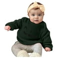 thumbnail image 3 of mgoYE Fall Baby Clothes Toddler Baby Girl Knit Sweaters Oversized Long Sleeve Embroidery Shirt Top Cute Fall Winter Clothes|AG 2-3 Years, 3 of 7