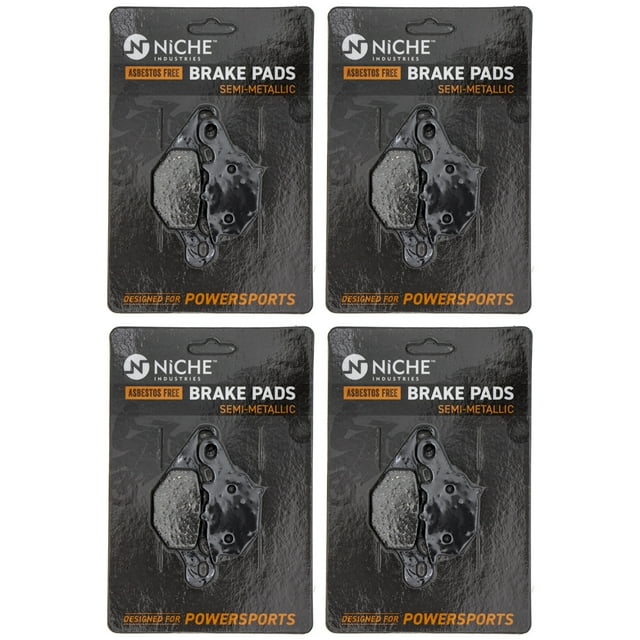 Niche Front Brake Pad Set for Suzuki RM85L Semi-Metallic Motorycle 4 Pack 519-KPA2436D