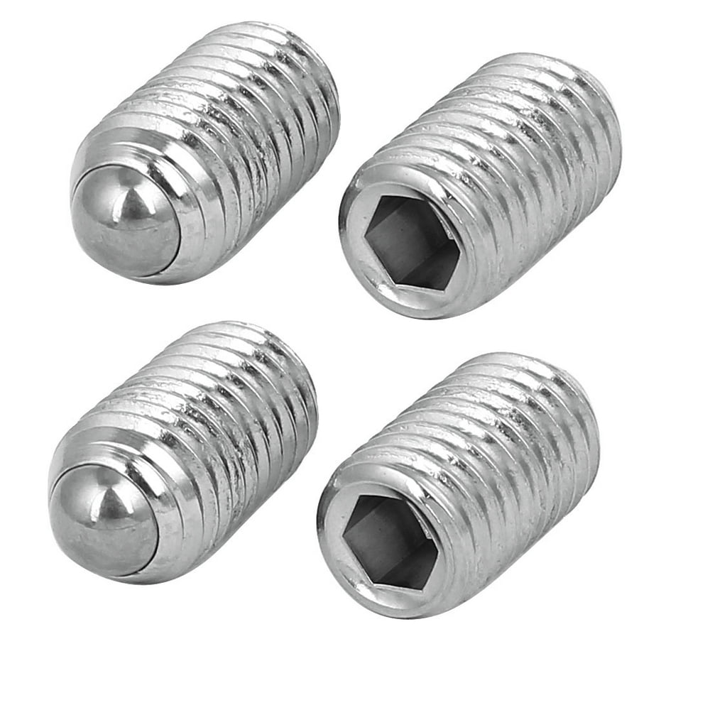 Uxcell M12x20mm 304 Stainless Steel Spring Hex Socket Ball Point Grub