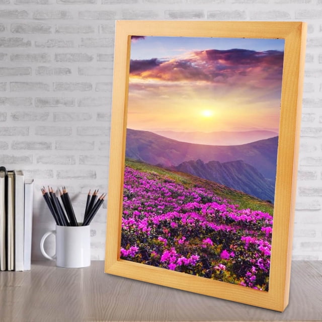 High Transparency Organic Glass Wooden Photo Frame Photo Frame, Wood Photo Frame, A3 For Home Frame Decoration Living Room Table Decoration