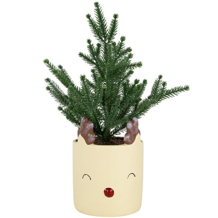Northlight Mini Artificial Christmas Tree in Reindeer - 14.25" - Unlit
