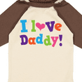 thumbnail image 4 of Inktastic I Love Daddy Girls Girls Long Sleeve Baby Bodysuit, 4 of 5