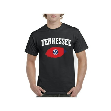 Tennessee Volunteers Orange University - Tennessee State Flag Men Shirts T-Shirt Tee