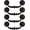 Iron Black*4, variant on CATPAN 2 Pack Vintage Cabinet Pulls Handles Cabinet Dresser Drawer Drop Rings Handles Furniture Hardware Antique Screw Spacing 4.33 Inch (Brass)