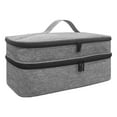 thumbnail image 2 of Estuche de Transporte de Doble Capa, Bolsa Resistente con Prensa Térmica, Organizador Resistente Al Agua, Estuche de Almacenamiento Portátil, Bolsa de Gris, 2 of 8