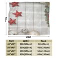 UltraSoft Micro Fleece Blanket,Merry Christmas Unique Design Wood