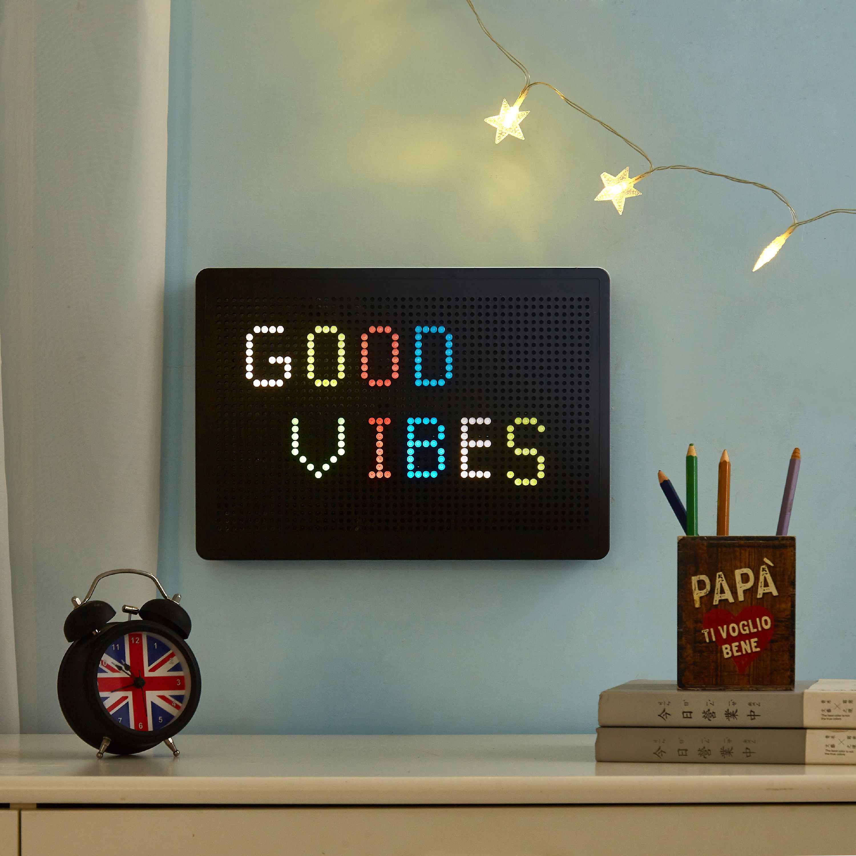 Personalized Message Board Light Up Peg Board 200 Letters & Numbers 