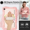 thumbnail image 2 of Dteck for Samsung Galaxy Tab A 8.4" Case 2020 with Crossbody Shoulder Strap, 360 Rotating Hand Strap& Stand, Heavy Duty Child Proof Shockproof Case for SM-T307/T307U, Rosegold, 2 of 8