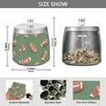 thumbnail image 2 of Yayeee Ashtray with Lid for Cigarette Smokeless Stainless Steel Home Ash Holder, Green American Footballs, 2 of 7