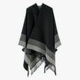 thumbnail image 6 of Oversized Sweater Shawls Elegant Layering Shawl Stylish Lattices Cardigan Shawl, 6 of 15