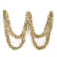 thumbnail image 2 of SANNO 19.7ft Christmas Tinsel Garland Tree Ornament,Champagne Gold Tinsel Thick and Full Tinsel Sparkly Classic Party Ornaments Hanging Xmas Tree Ceiling Decorations, 2 of 3