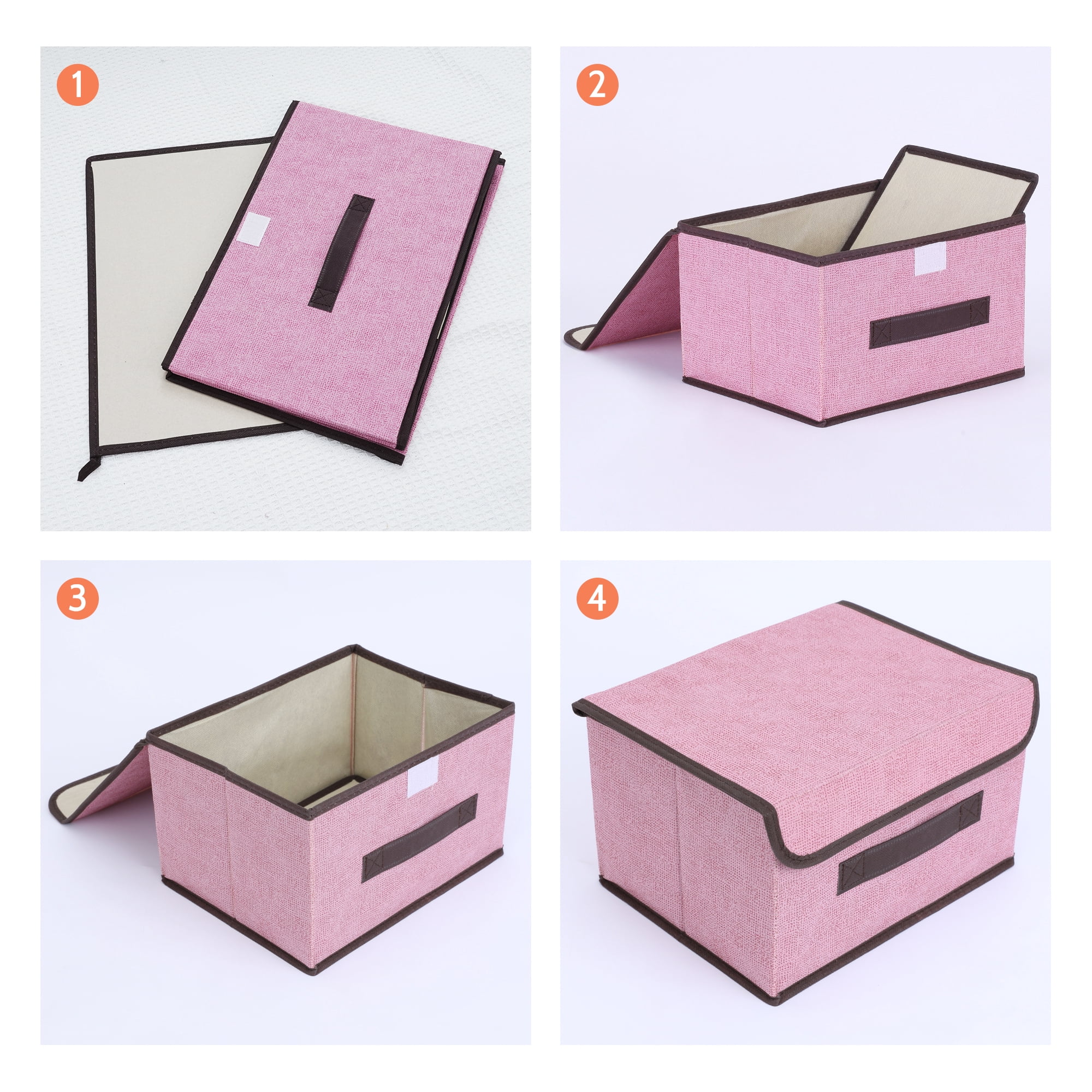 Unique Bargains 1 Pack Clothes Storage Bags Moving Bags Pink 10.2*7.5*6.3in