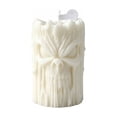 thumbnail image 2 of Kiddiway Halloween Cylinder Scented Candle - Pillar Aroma Candle for Home Decor, Halloween Party Decorations, Halloween Candles, and Elegant Table Centerpiece,White, 2 of 7
