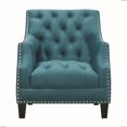 thumbnail image 3 of Picket House Furnishings Perry Button Tufted Accent Chair in Teal, 3 of 10