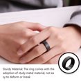 thumbnail image 3 of Qarigey Anillos para hombre, adorno de mano elegante, anillo de acero de titanio para hombre exquisito, accesorio de decoración de moda, Ropa, zapatos y accesorios Miscelánea Negro 17 mm, 3 of 6