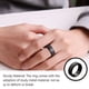 thumbnail image 2 of Minnieouse Anillos para hombre, adorno de mano elegante, anillo de acero de titanio para hombre exquisito, accesorio de decoración de moda, Ropa, zapatos y accesorios Miscelánea Negro 19 mm, 2 of 6