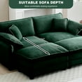 thumbnail image 4 of BUIORD 150" Modular Sectional Sofa, Oversize U-Shaped Sofa and Couch with Reversible Ottoman, 6-Seat Deep Seat Sectional Couch for Living Room, Green, 4 of 8